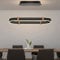 Lxysy LED Deckenlampe schwarz，gold dimmbar Eisen deckenlampen modernes Design Deckenlampen 9600LM LED wohnzimmer deckenlampen Geeignet für Esszimmer Schlafzimmer Büro (86CM)