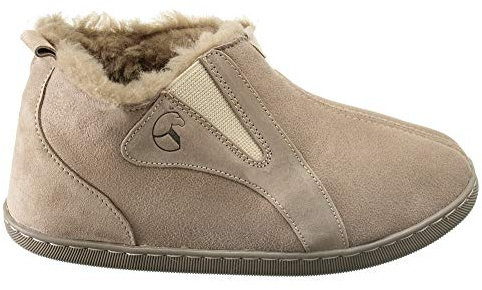 ESTRO Lammfell Hausschuhe Damen Warm - Lammfell Hausschuhe Herren Leder Winter Pantoffeln Damen INTIMO