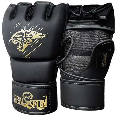 FANTECIA MMA Handschuhe Grappling Sparring für Mann & Frau, Kampfsporttraining Boxen, Taekwondo Karate Muay Thai UFC.