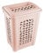 keeeper Wäschebox mit Einwurfschlitz und aufklappbarem Deckel, Luftdurchlässig, 60 l, Per, Nordic Pink