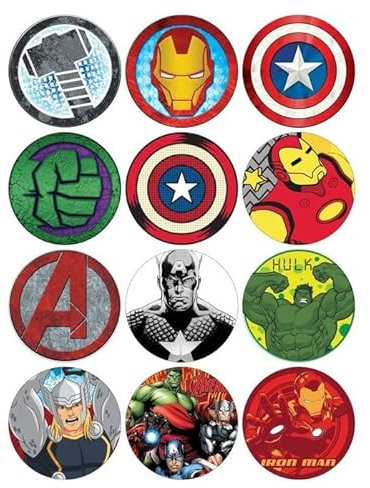 Marvel Kuchen-Dekoration aus Ostia für Kuchen und Dekorationen, aus Speisescheiben, Cake Design (03)