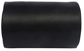 YYCRAFT Satinband, 20,3 cm breit, Satin-Stoffspule für große Eröffnungszeremonie, Hochzeit, Geburtstag, Party, Dekoration, Geschenk, Handwerk (22 m, schwarz)