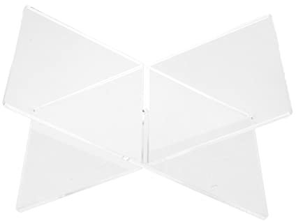 Housoutil Acryl Bücherständer Transparent X-Förmig Multifunktionaler Buchaufsteller Für Küche Büro Und Studium Ideal Zur Anzeige Von Büchern Noten Und Fotos