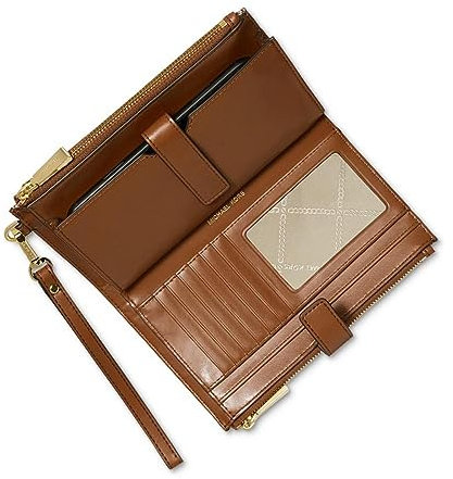 Michael Kors Jet Set Doppelreißverschluss Wristlet Natur/Gepäck Einheitsgröße, Natur/Gepäck, Einheitsgröße, Jet Set Doppelreißverschluss