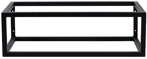 FERRO modern design Consola de pared negra para encimera de lavabo 60 x 35 x 19 cm – Soporte para lavabo – Patines para muebles – Soporte para lavabo – Soporte para consola de lavabo