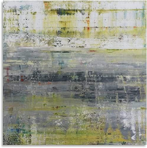 XCPORA Gerhard Richter Poster Abstrakte Wandkunst Gerhard Richter Drucke Gerhard Richter Leinwand Gemälde für Heimwanddekoration Bild 50x50cmx1 ohne Rahmen