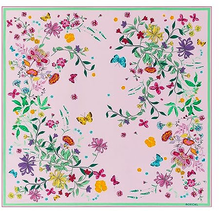 Roeckl Flower Field 100x100 Schal, Multi Rose, Standard