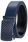 YOETEY Automatik Gürtel Herren Blau, Ledergürtel Herren Ratsche Automatikschließe für Herren 35mm Business Anzug, Herrengürtel Stufenlos Verstellbar