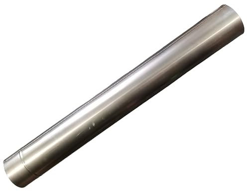 Heizung Rauchrohr, Ofenrohr, Rauchrohr, Ofenknie, Kaminofenrohr, Abgasrohr Kamin, Kaminofen Abgas, Kaminrohr, fur Festbrennstoffe wie Holz, Kohle, Stahlblech 100-150 mm (DN Ø 130 Rohr 1000 mm)