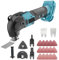 Akku Multifunktionswerkzeug, Multitool für Makita 18V Akku, 300W Oszillationssäge Bürstenloser, 4°Oszillationswinkel, 6000-20000U/min mit 22 Zubehör(ohne Akku)