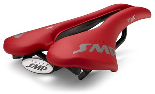 Selle SMP VT30C Fahrradsattel rot mit Carbon-Schiene
