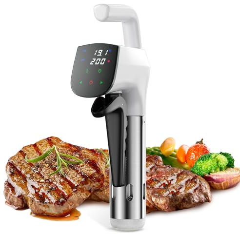 Sous Vide Machine WIFI Precision Cooker, Biebuxo 850W 3D Thermal Immersion Circulator Water Baths, Low Temperature Slow Cooking, Accurate Temperature Timer Control APP Temperature Control