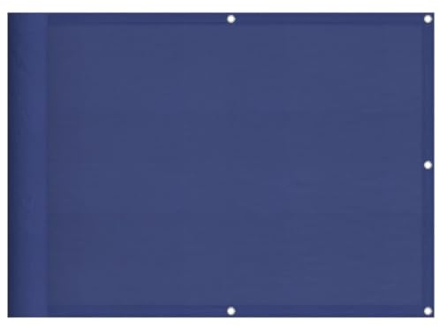 vidaXL Balkon-Sichtschutz Blau 75x700 cm 100% Polyester-Oxford