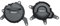 TianChuangs Motorräder kupplungsdeckel Für KTM RC 390 2017-2021 Duke 390 2016-2021 Schwarz Links Motorräder Motorabdeckung Schutzhülle Kurbelgehäuse Motordeckel (Color : 1 Set-bk)