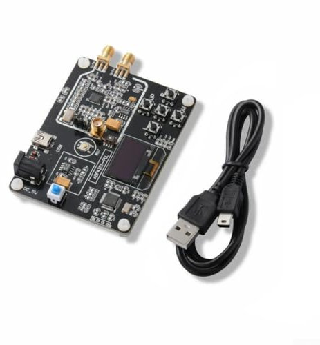 YUANGANG Generatore di segnale RF, Explorer Generatore di Segnale ad Alta Frequenza Modulazione Oscillatore PLL Sweep Modulo di Frequenza per Display OLED