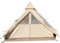 TOTLAC Doppellagiges Indianerzelt für 5–8 Personen, großes Outdoor-Camping-Familien-Kuppelzelt, luxuriöses Rundzelt aus Baumwoll-Canvas für Camping, Zelten, Festivalgebrauch