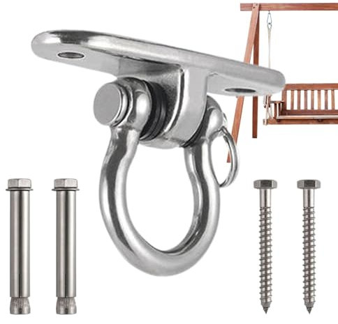 Schaukelhalterung – drehbarer Bügel für Schaukel, robust, Drehschaukel, aus Edelstahl, für Schaukel, aus Beton, Schaukelbügel aus CRC