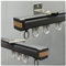 Aluminium-Vorhangschienen-Set mit stummen Rollen, robustes Schienensystem für Wohnzimmer, Trennwand, Decken- oder Wandmontage, Grau (105 cm)