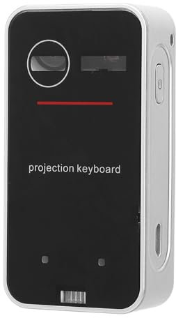 Tastiera di Proiezione, Tastiera di Proiezione Portatile Virtuale Cordless BT 3.0 con Tastiera e Mouse di Dimensioni Standard per Tablet, Laptop, Smartphone