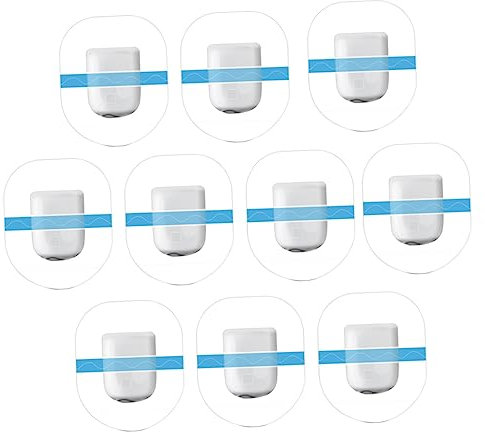 WATIIFUFU 10stücke Sensoraufkleber Klebepatches Wasserdichte Tpu-patches Für Sportler Elastische Patches Mit Starkem Klebstoff Für Sensor Feste Anti-drop