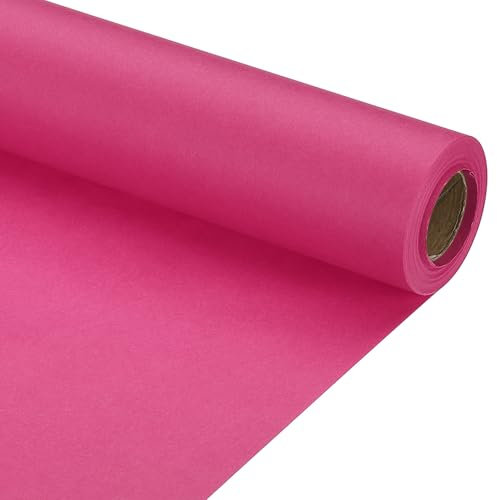 PATIKIL Carta da Regalo, 12 x 394(33') 70 Gsm Rotolo di Carta Artigianale Carta da Imballaggio Kraft, Confezione Regalo, Rosa Scuro