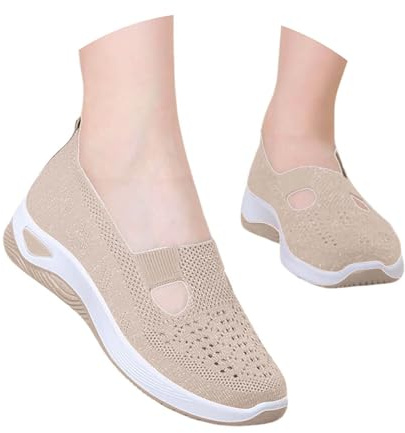 Scarpe Senza Lacci Donna in Mesh con Supporto per Arco Scarpe da Passeggio Antiscivolo Comode Leggero Sneakers Donna Tennis Estive Scarpe da Ginnastica Running Camminare Scarpe da Corsa