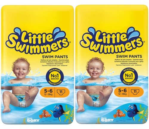 Little Swimmers Swim Pants for Babies Size 5-6 (12-18 kg) 11 Swim Pants (Pack of 2)