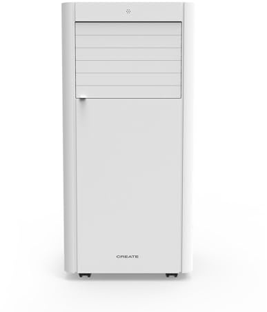 CREATE/SILKAIR DUAL CONNECT 9000 / Condizionatore portatile 4 in 1 WiFi 9000 BTU con pompa di calore/Con kit di estrazione per finestra scorrevole, fino a 20m², 42L, temporizzatore, modalità sleep