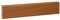 KGM Sockelleiste Modern – Furnierte Massivholz-Sockelleiste in Kirschbaum natur lackiert – Maße: 2400 x 16 x 58 mm – 1 Stück