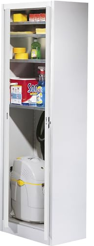 Mauser | Magazinschrank | HxB 1950 x 600 mm | Tiefe 500 mm | Gehäuse und Türen lichtgrau