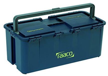 raaco 138468 Werkzeugk Werkzeugkoffer Compact 20, dunkelblau, 470x236x195 mm