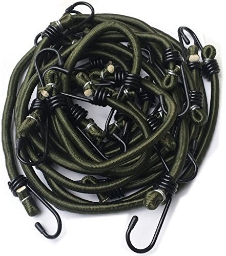 Timtina 12 Stück Gepäckspanner (olivgrün)