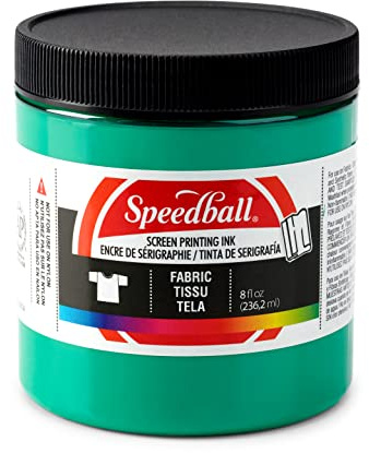Speedball, 4564, Fabric Screen Printing Ink, 8 Fl oz., Green