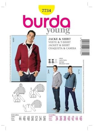 Burda Schnittmuster 7734 Jacke Gr. 34-46