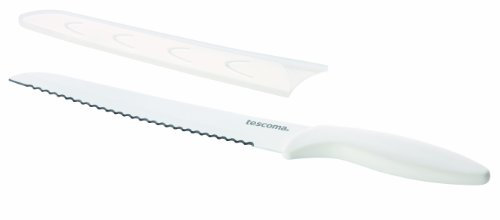 Tescoma 863114 Presto Bianco Coltello Pane Antiaderente, 20 cm
