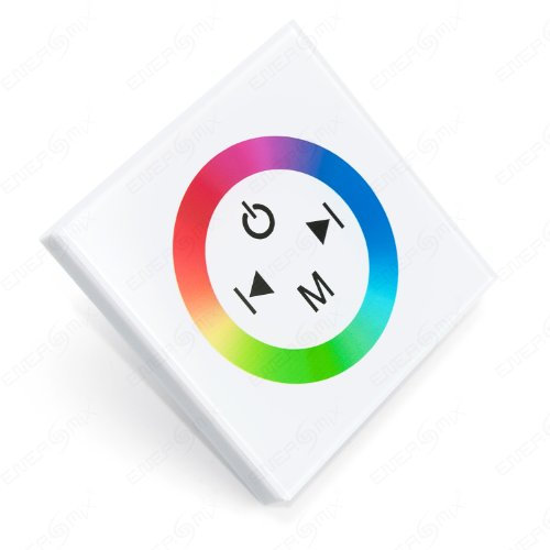 Led RGB Controller Einbaucontroller Dimmer Steuergerät Touch PanelTouch-Bedienung Weiß