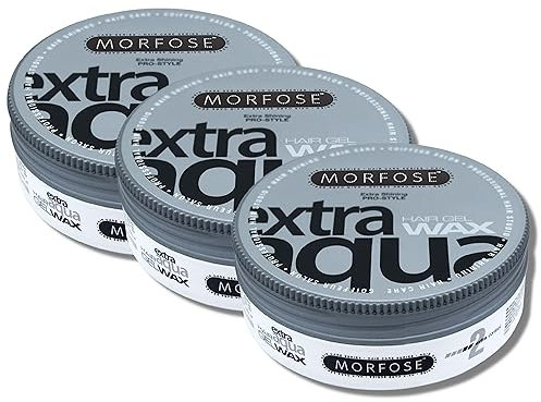 Morfose Aqua Hair Wax (175 ml (Lot de 3), Extra Aqua)