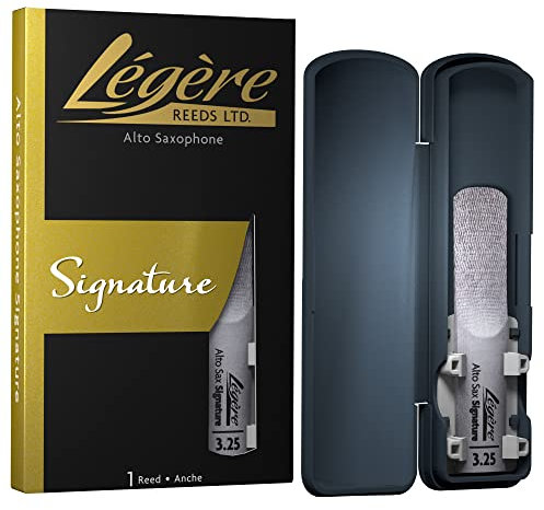 Légère Reeds - Altsaxophonblatt, Signature, Blattstärke 3.25 (ASG3.25) - Hochwertiges synthetisches Holzblasrohr