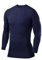 PowerLayer Jungen Kompressions Shirt mit Rundhalsausschnitt - Dunkelblau, 10-12 Jahre