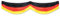 Beistle 50948-BKRY Wimpelkette mit Deutschland-Flagge, 150 x 25,4 cm, 1 Stück, Stoff, Schwarz/Rot/Gelb