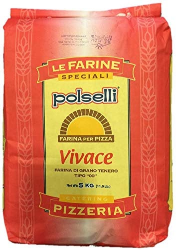 Farina 00 per Pizza Polselli VIVACE - Farina per Pizza e Pane, 5Kg | Impasti Professionali, Ideale per Pizza al Piatto e in Teglia