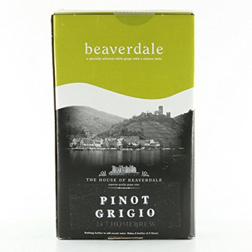 Beaverdale Pinot Grigio White Wine Kit - 6 Bottle 4.5L - just add water