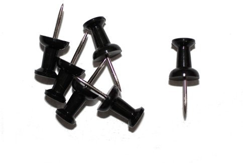 dalipo 31025 - Pinnwandnadeln, 500 Stück, schwarz