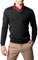 Dipuman Jersey Basico Caballero Liso Cuello Pico Manga Larga (XL, Marengo)