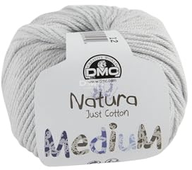 DMC - Natura Medium - Gomitolo di filato da maglia e uncinetto | 100% cotone - ideale per capi d'abbigliamento e decorazione casa | 50 g - 75 m | 27 colori