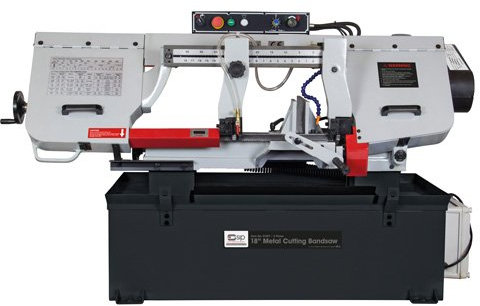 SIP 18 Metal Cutting Bandsaw, 400V 1.5kW / 2hp 4 Speed Belt Driven Electric Power