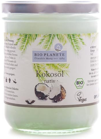 Huile de coco bio vierge natif 400ml Bio Planète | Huile de coco vierge - Huile de coco cheveux - Huile vierge de noix de coco - Pressée à froid