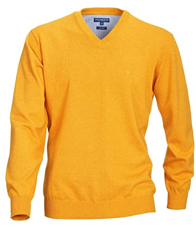 Redmond - Herren Pullover mit V-Ausschnitt (600), Größe:M, Farbe:Gelb(42)
