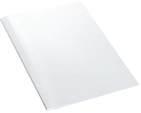 Leitz 177115 Thermobindemappe Leinenoptik, A4, Rückenbreite 3 mm, 25 Stück, weiss