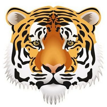FahnenMax Autoaufkleber Sticker Tiger Kopf Aufkleber